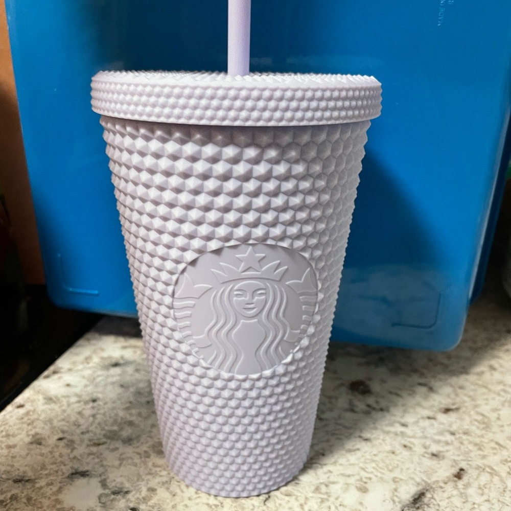 Lilac grande studded Starbucks cup